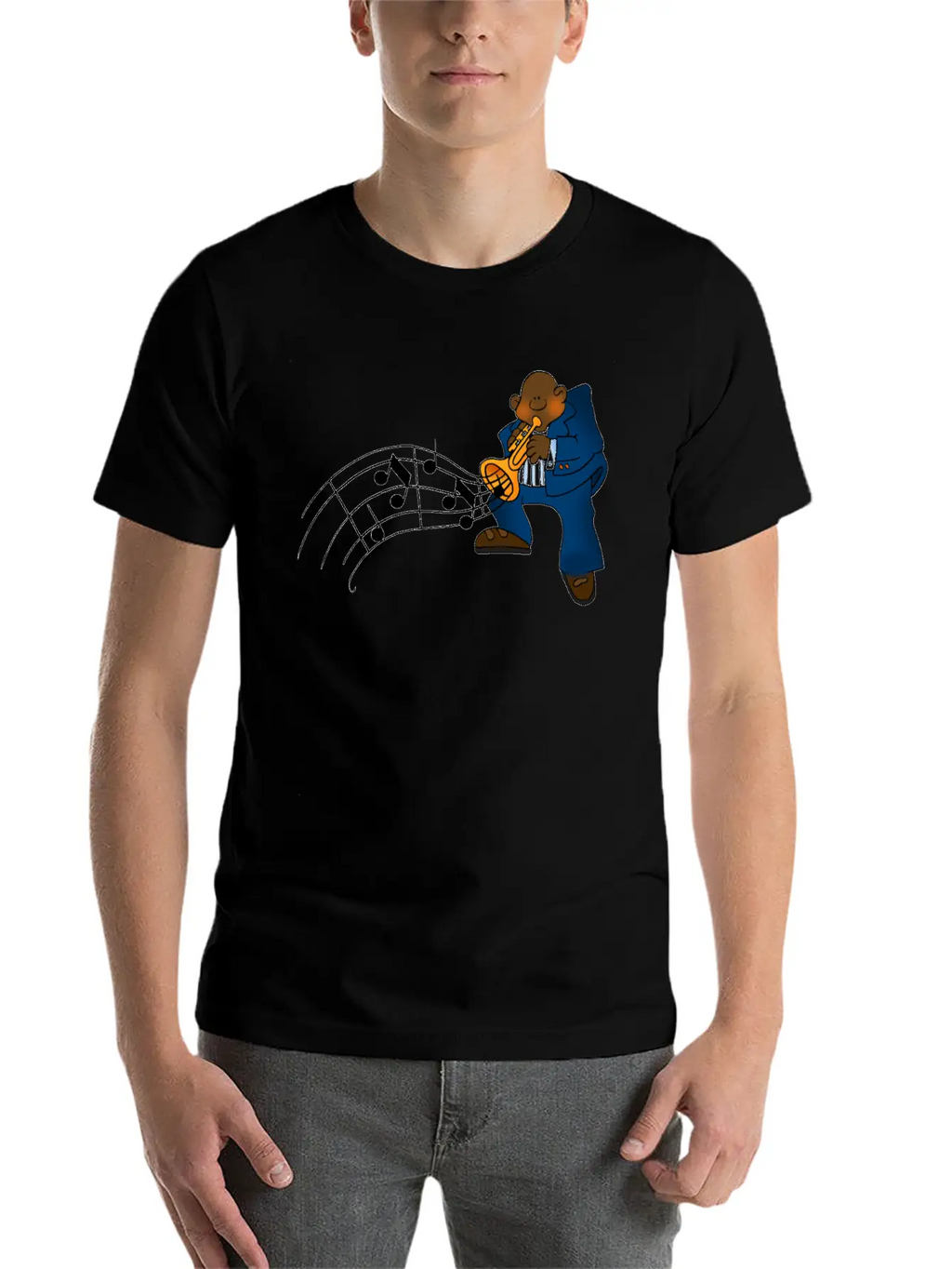 Blues Music Clipart Essential Cotton Tee For Daily Outfits – Unisex Style
