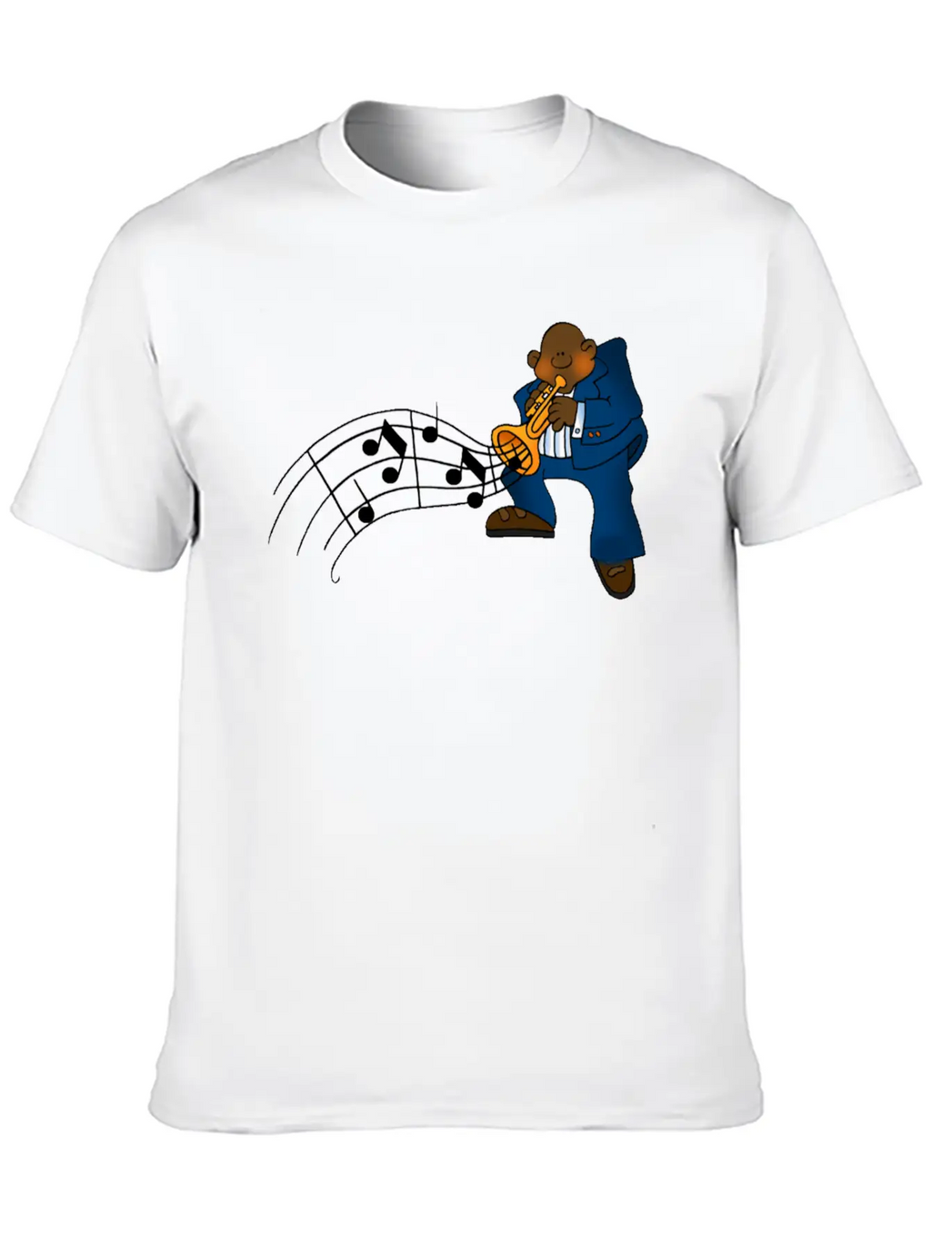 Blues Music Clipart Essential Cotton Tee For Daily Outfits – Unisex Style