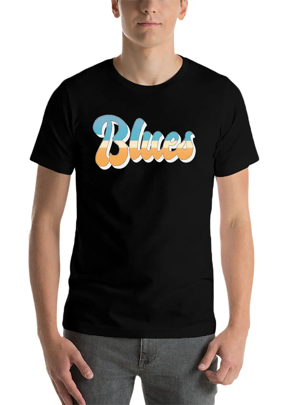Blues Music Musician Rhythm Musical Band Rock Stylish Everyday T-Shirt – Unisex Basic Cotton Tee