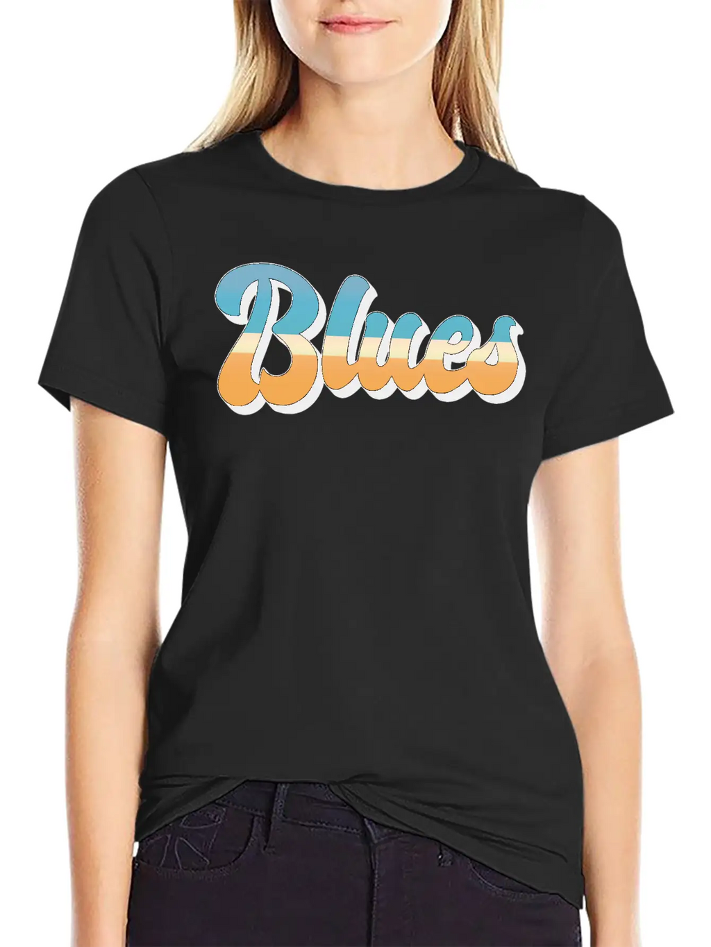 Blues Music Musician Rhythm Musical Band Rock Stylish Everyday T-Shirt – Unisex Basic Cotton Tee