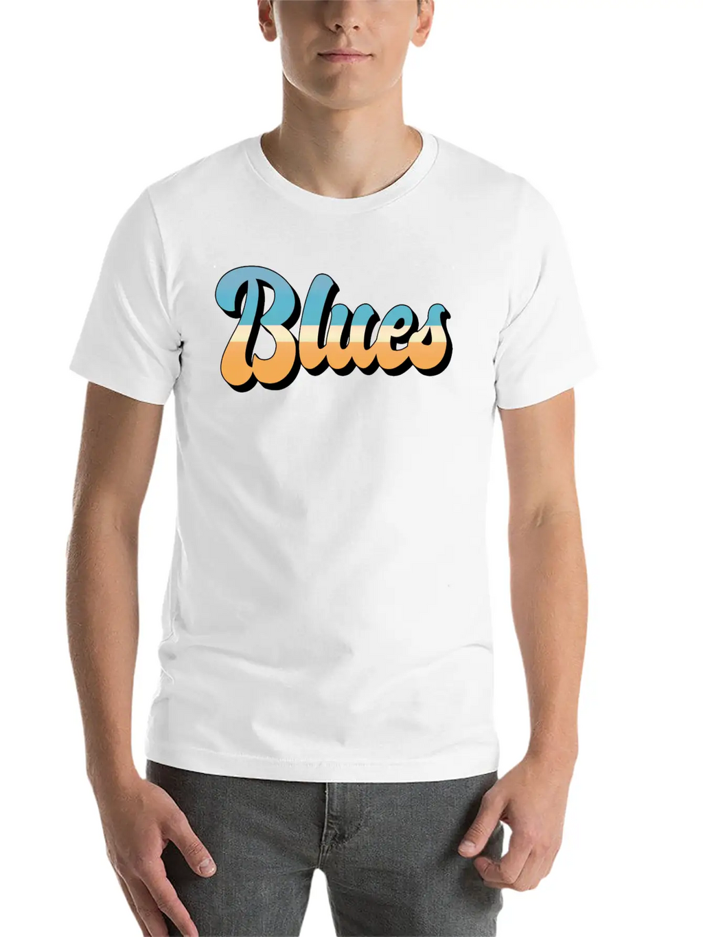 Blues Music Musician Rhythm Musical Band Rock Stylish Everyday T-Shirt – Unisex Basic Cotton Tee