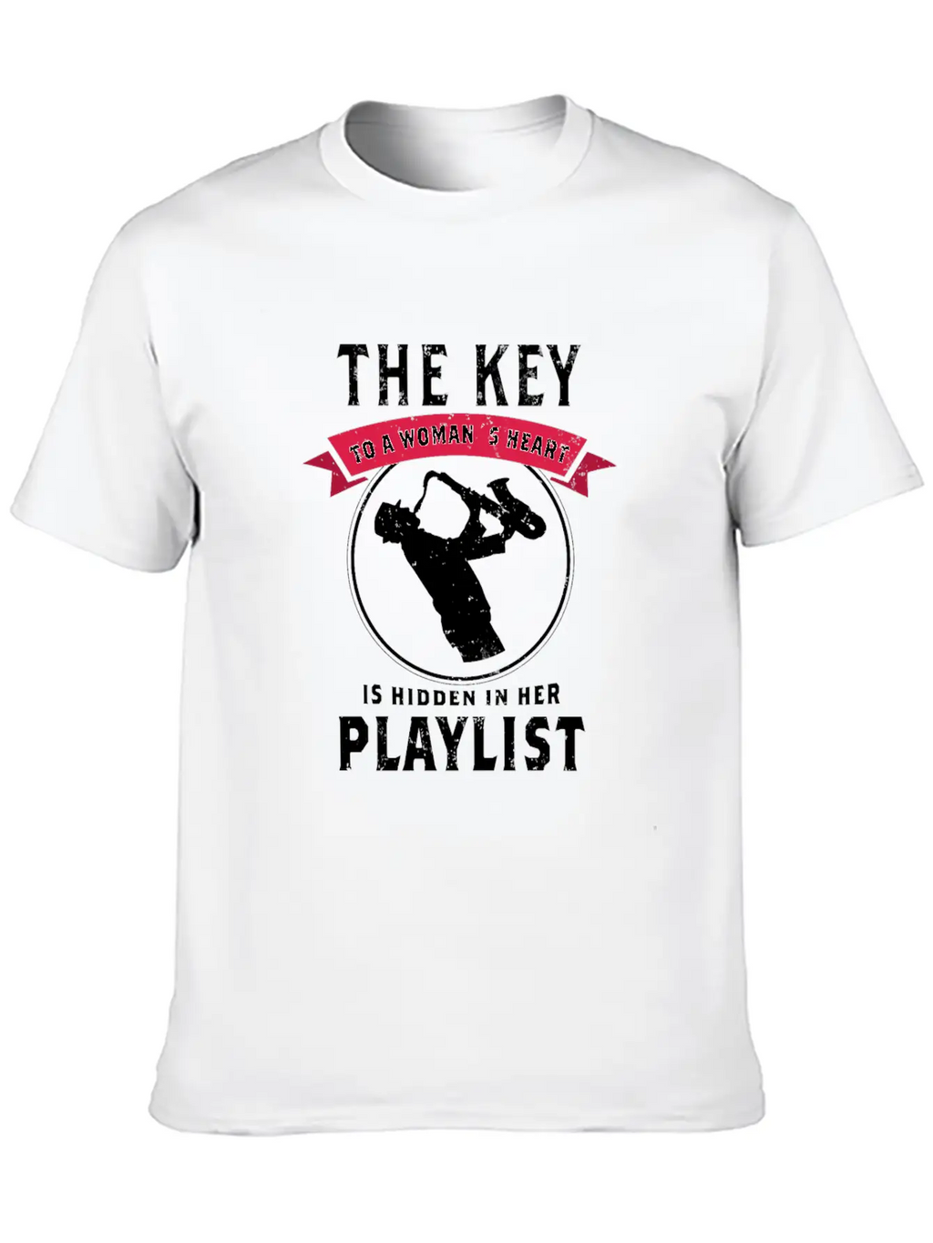 Blues Saxophone Design For Blues Girl Breathable Graphic T-Shirt – Perfect For Casual Days