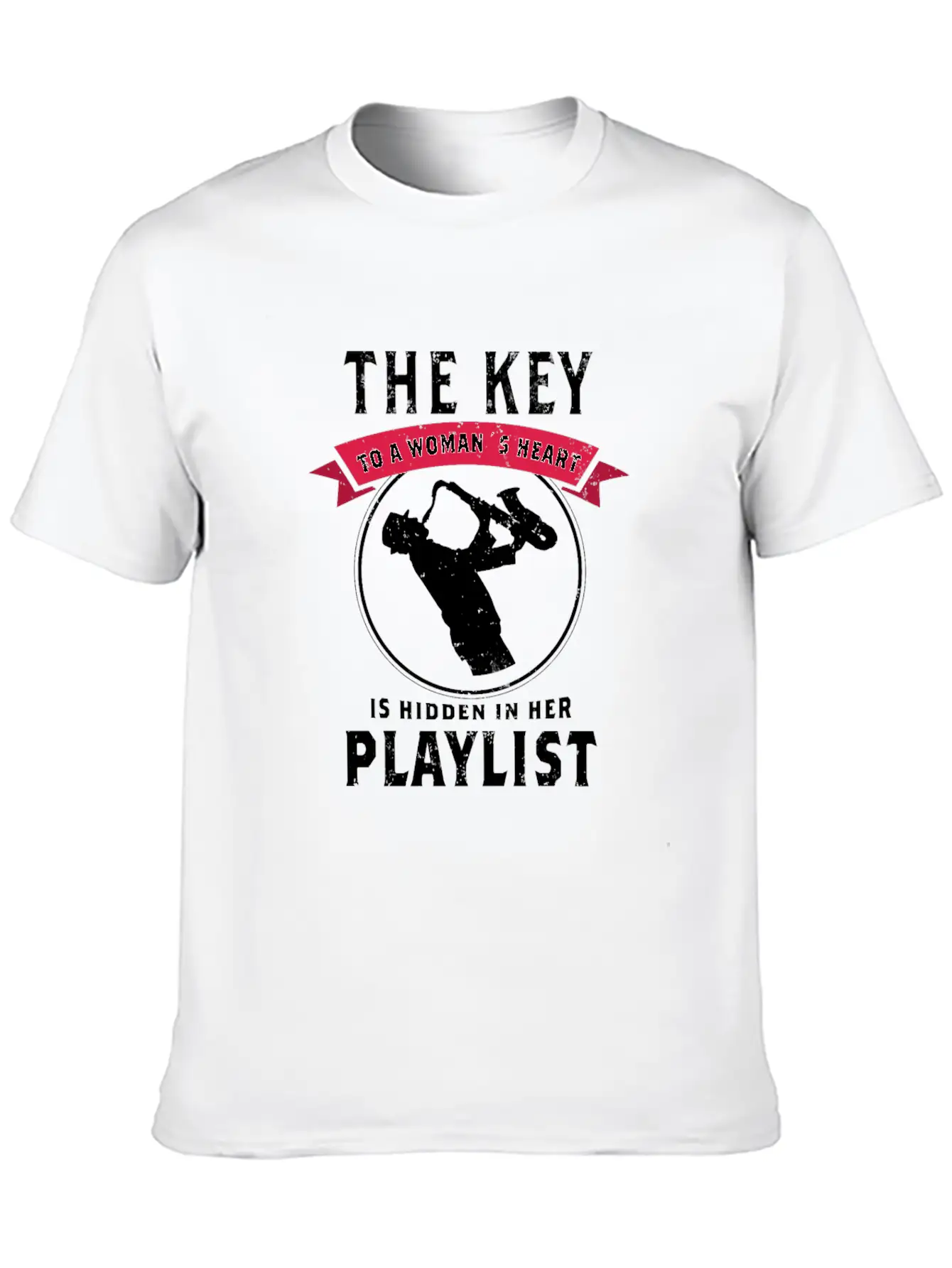 Blues Saxophone Design For Blues Girl Breathable Graphic T-Shirt – Perfect For Casual Days