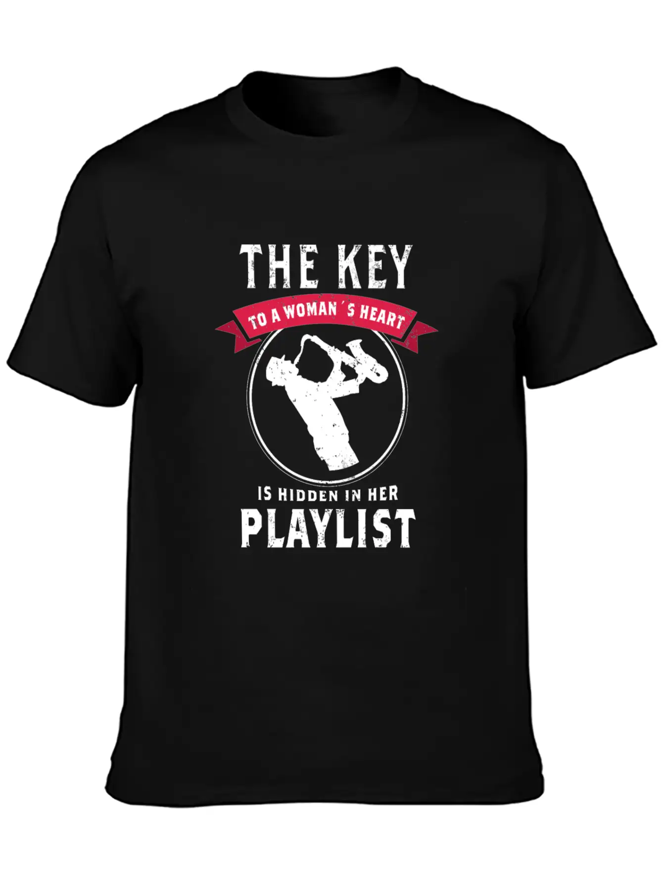 Blues Saxophone Design For Blues Girl Breathable Graphic T-Shirt – Perfect For Casual Days