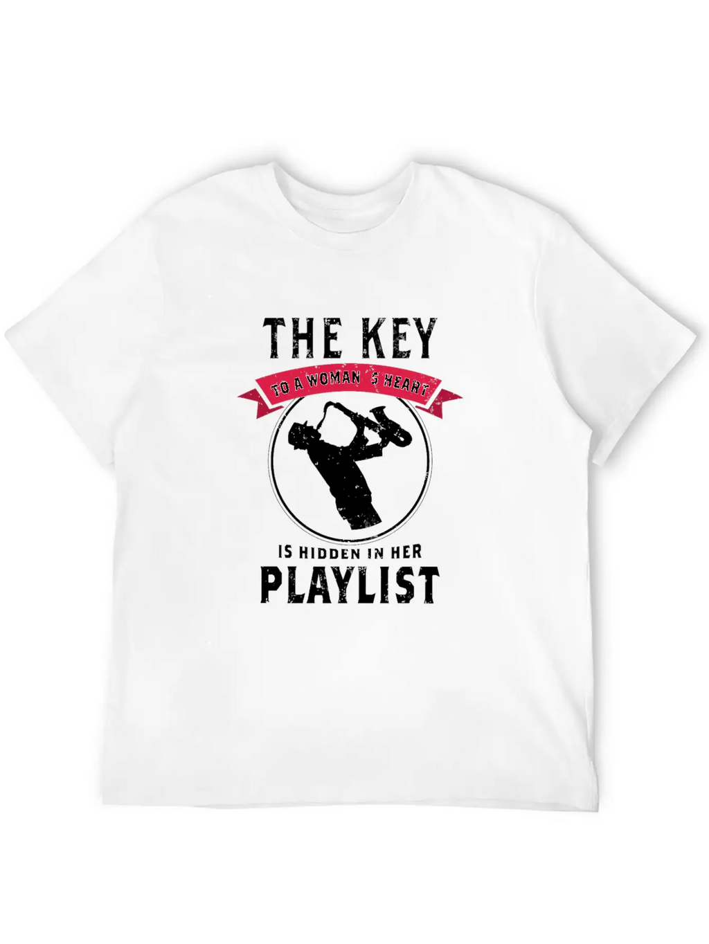 Blues Saxophone Design For Blues Girl Breathable Graphic T-Shirt – Perfect For Casual Days