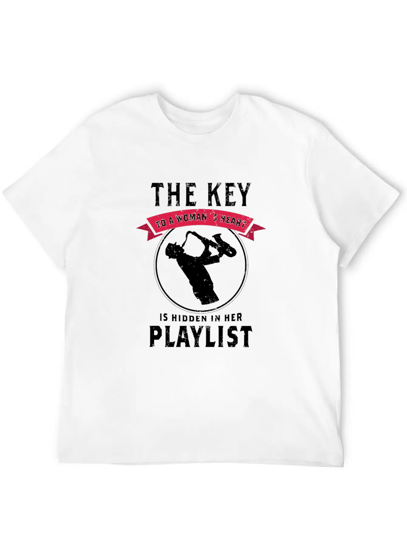 Blues Saxophone Design For Blues Girl Breathable Graphic T-Shirt – Perfect For Casual Days
