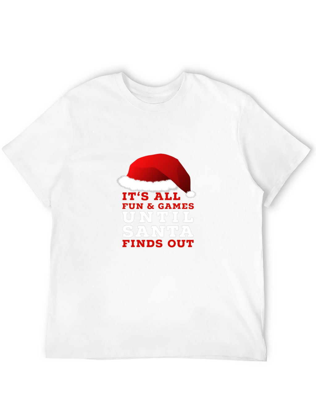 Funny Santa Finds Out Christmas Graphic Tee