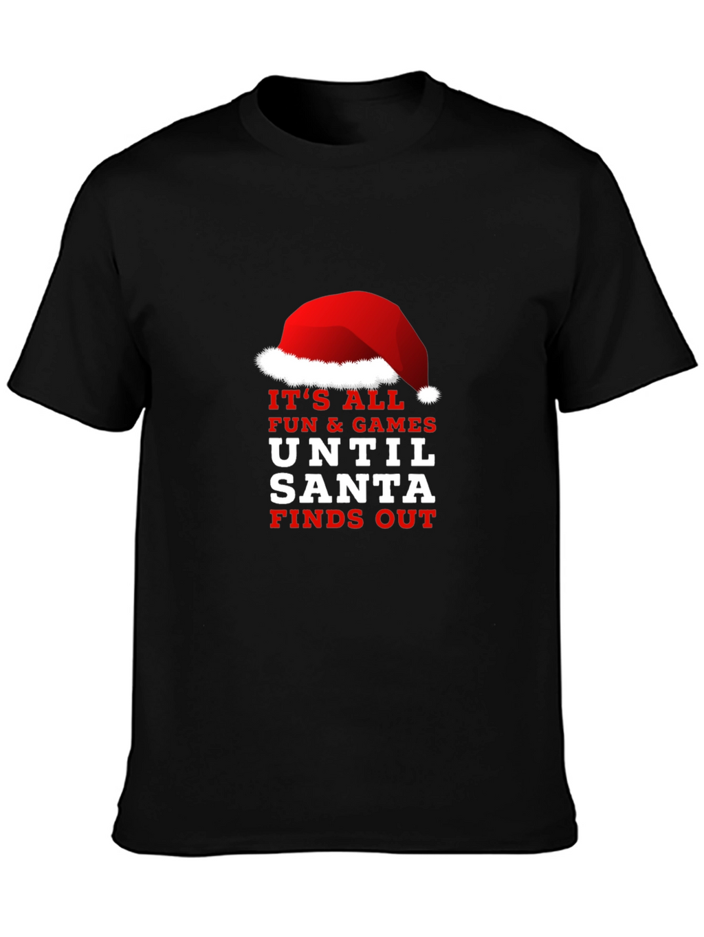 Funny Santa Finds Out Christmas Graphic Tee