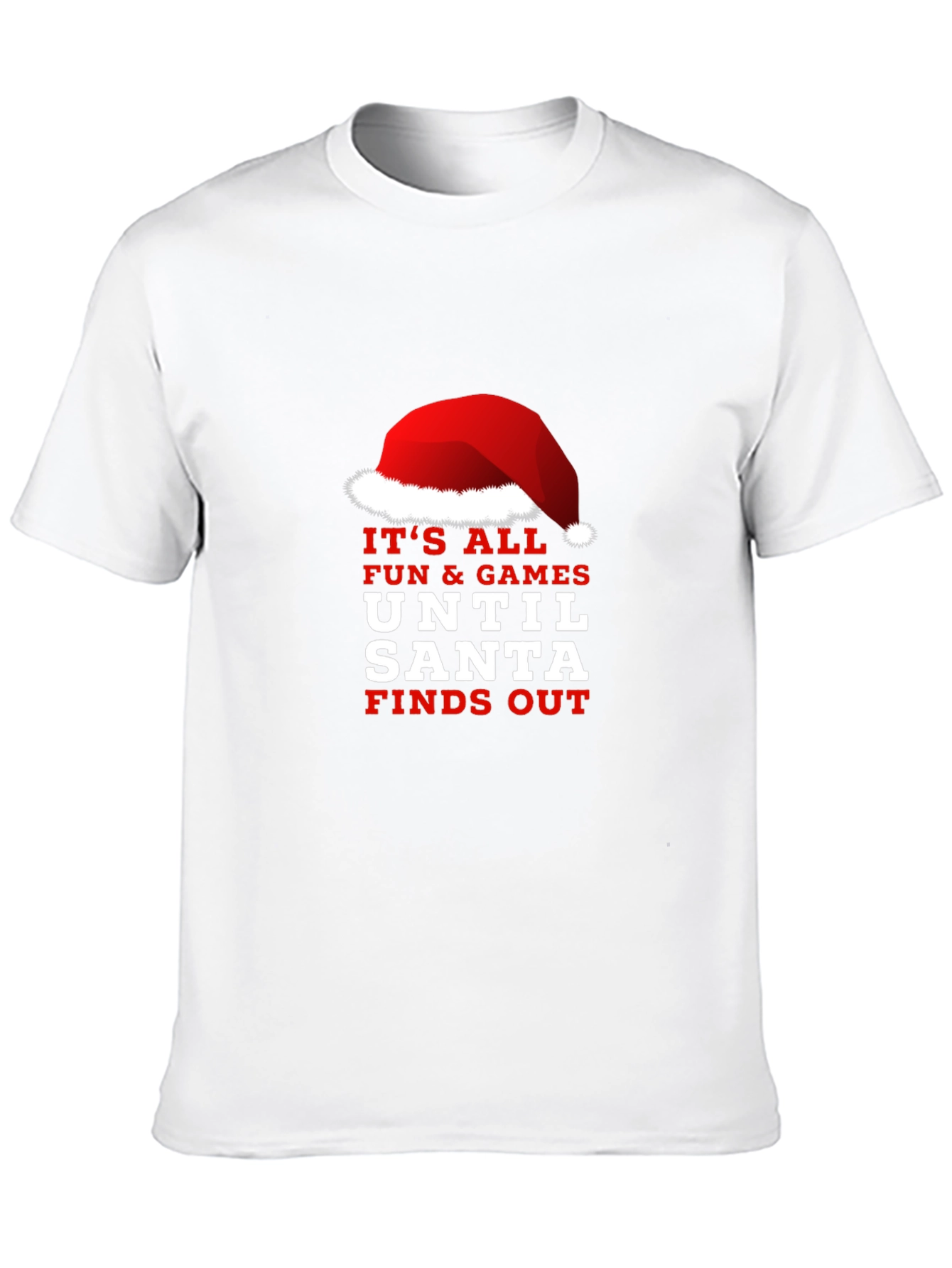 Funny Santa Finds Out Christmas Graphic Tee