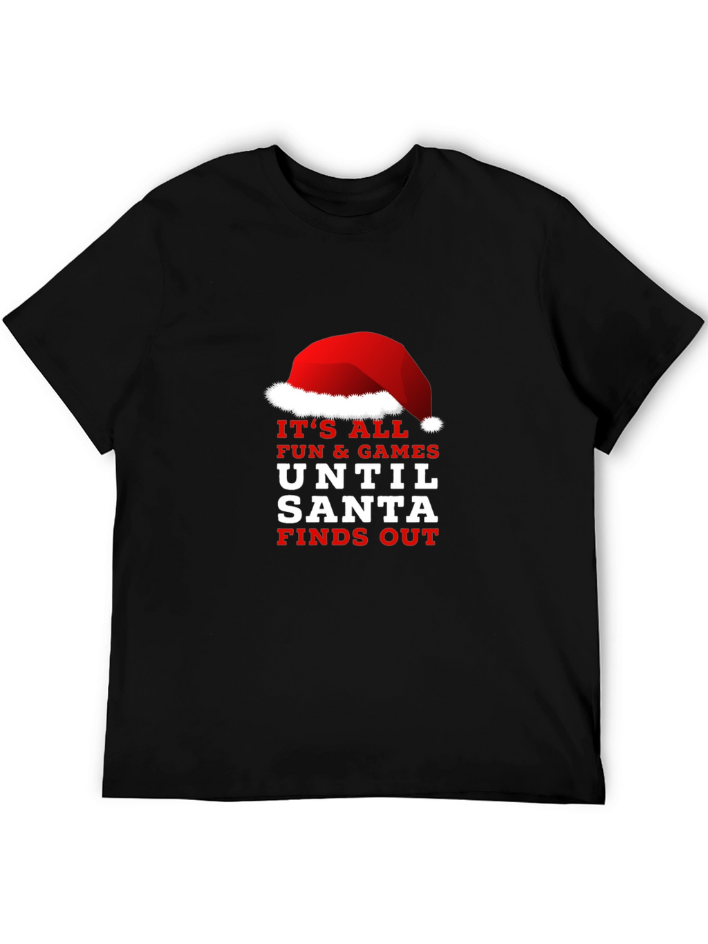 Funny Santa Finds Out Christmas Graphic Tee