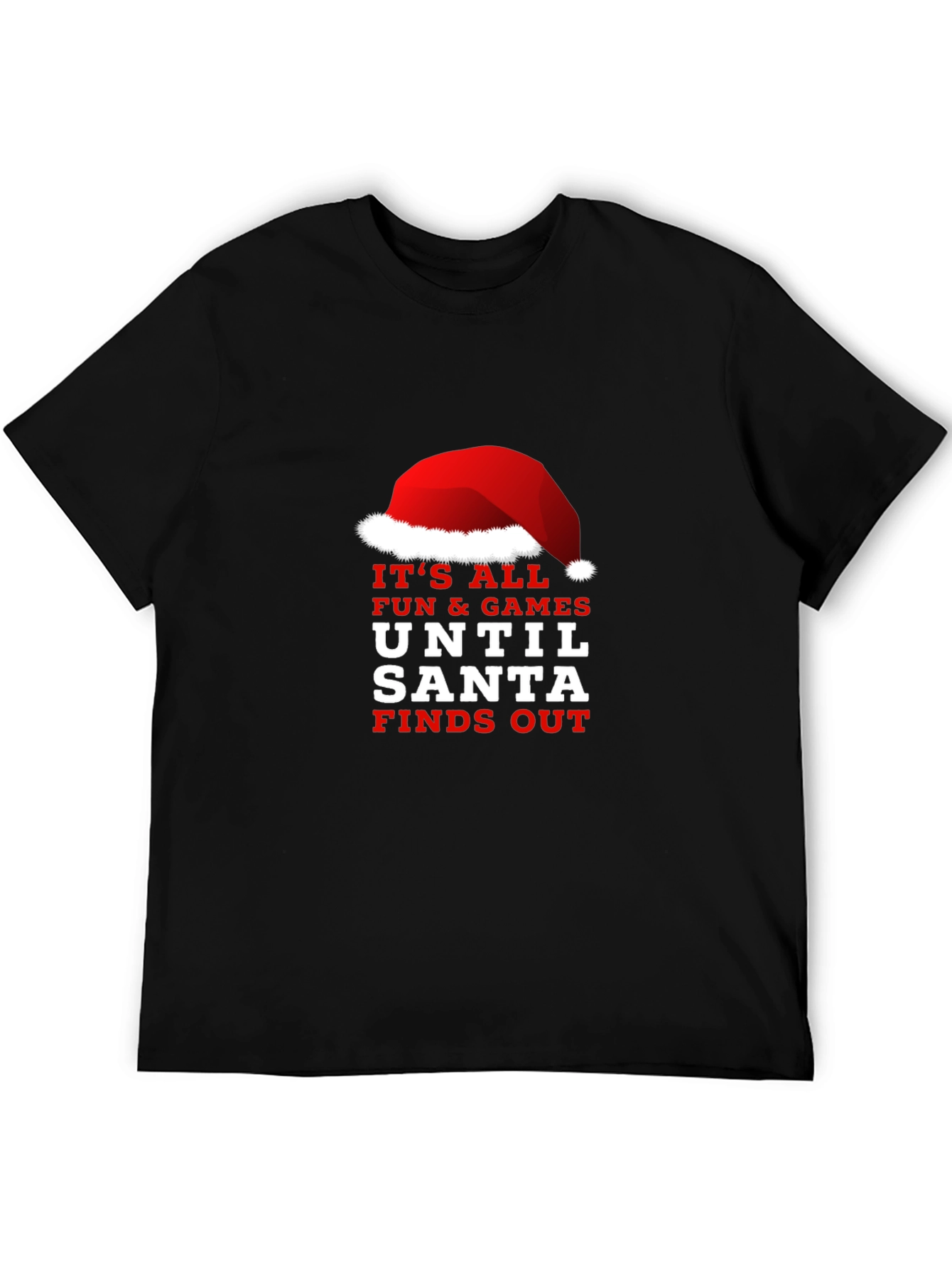 Funny Santa Finds Out Christmas Graphic Tee