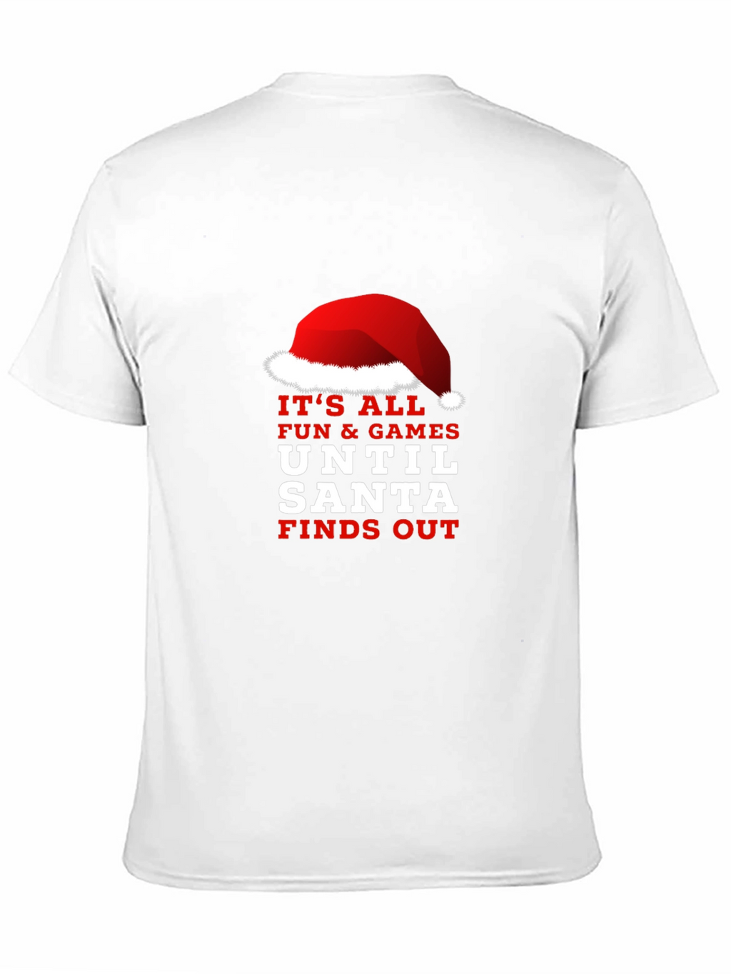 Funny Santa Finds Out Christmas Graphic Tee