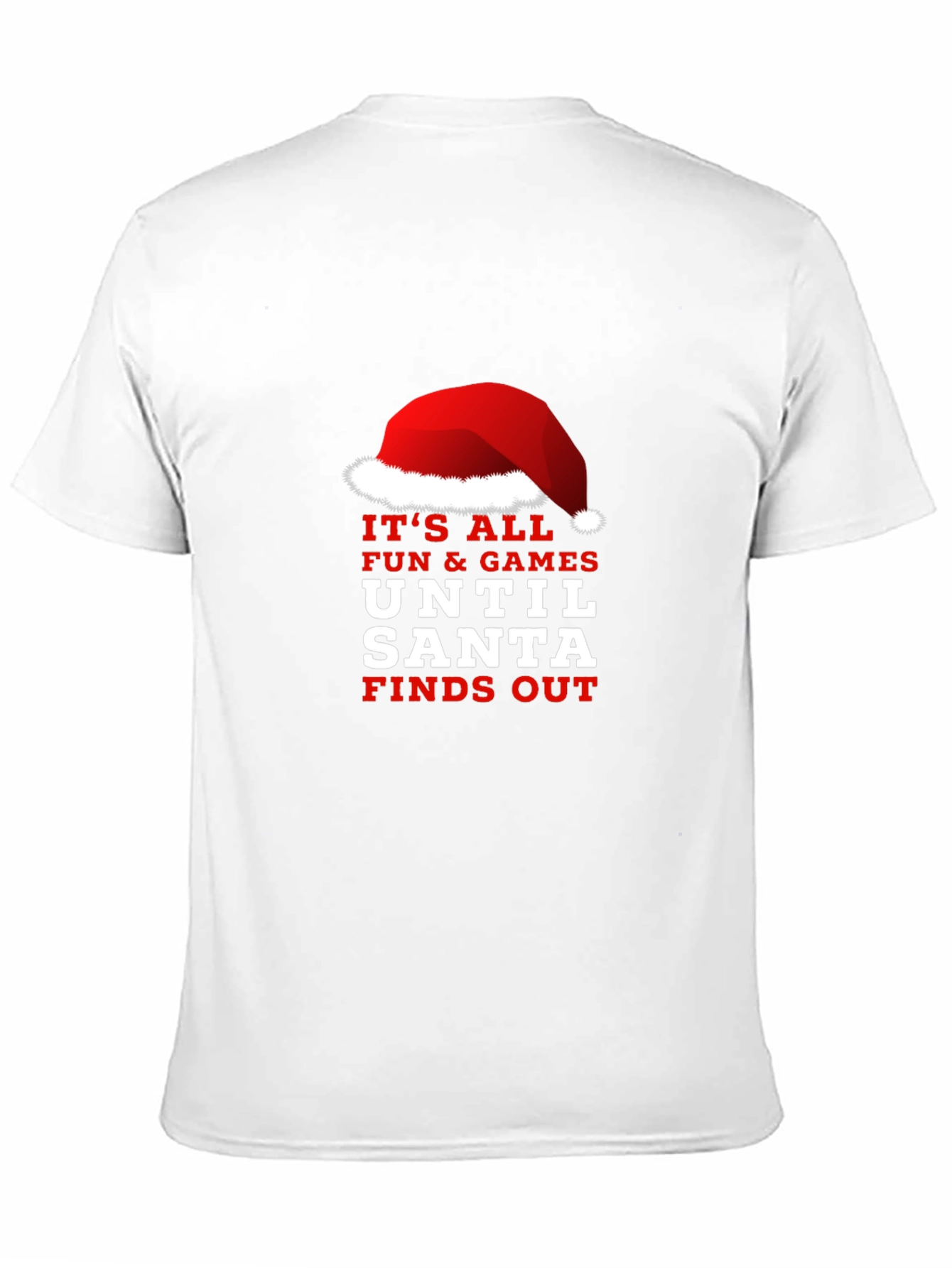Funny Santa Finds Out Christmas Graphic Tee