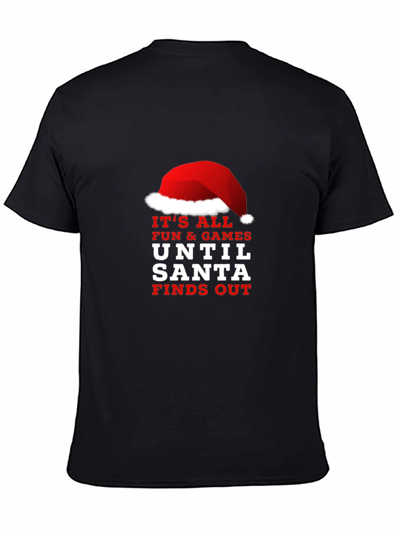 Funny Santa Finds Out Christmas Graphic Tee