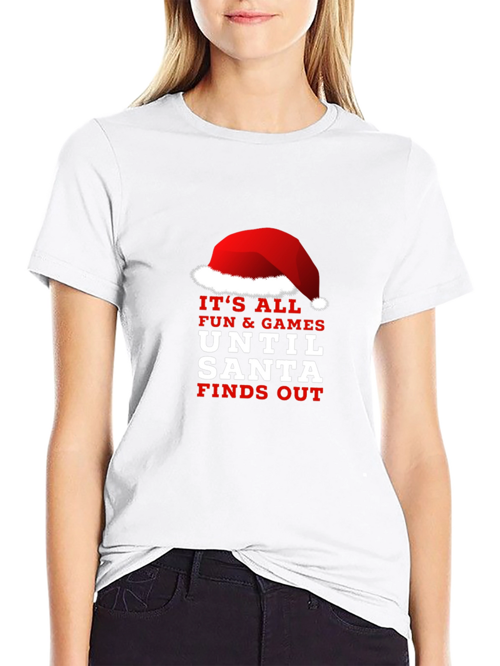 Funny Santa Finds Out Christmas Graphic Tee