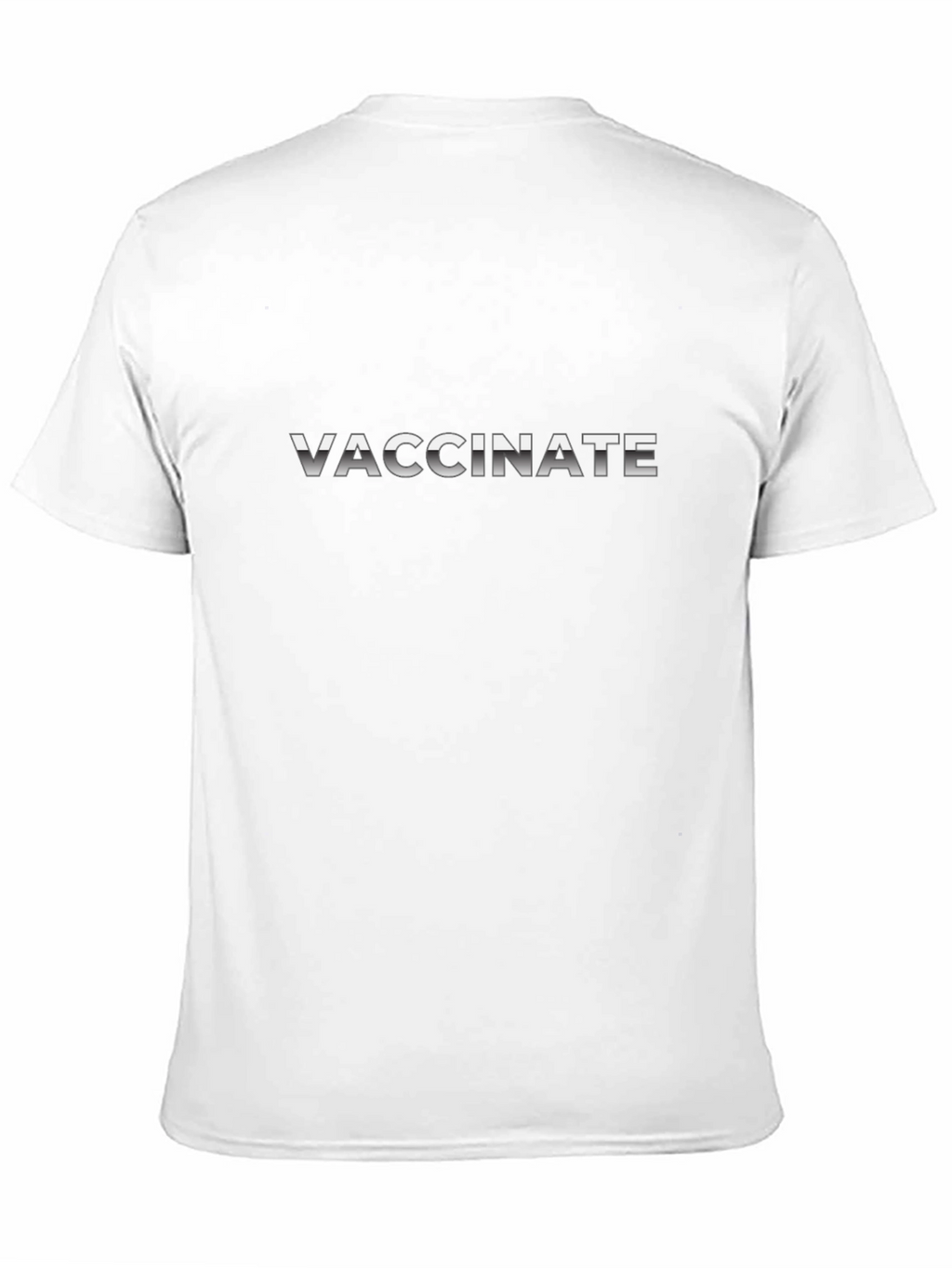 Vaccinate Graphic Tee - Black Cotton Blend T-Shirt
