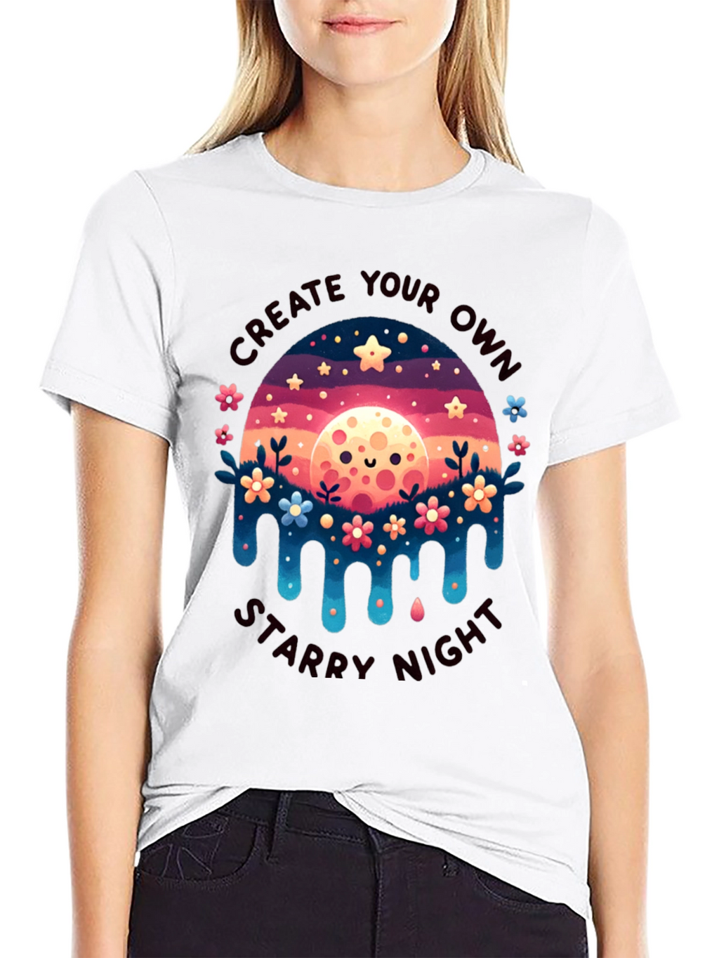 Create Your Own Starry Night Graphic Tee