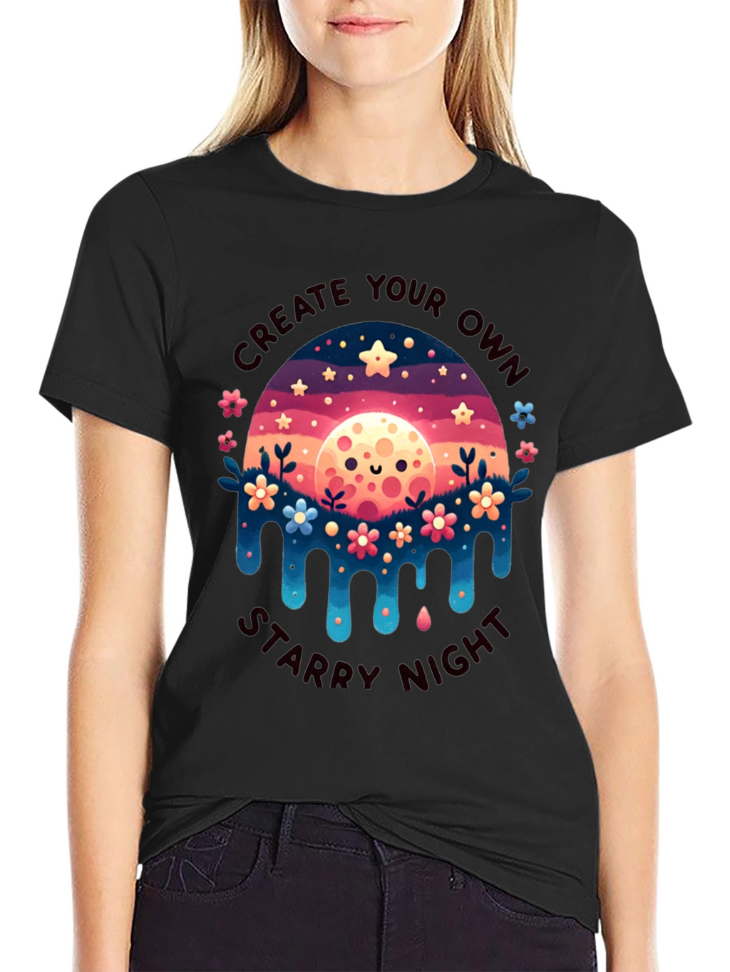 Create Your Own Starry Night Graphic Tee