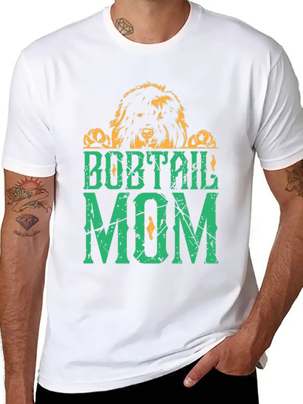 Bobtail Dogs Dogs Mother Gift Unisex Casual T-Shirt – Clean Design For Daily Comfort