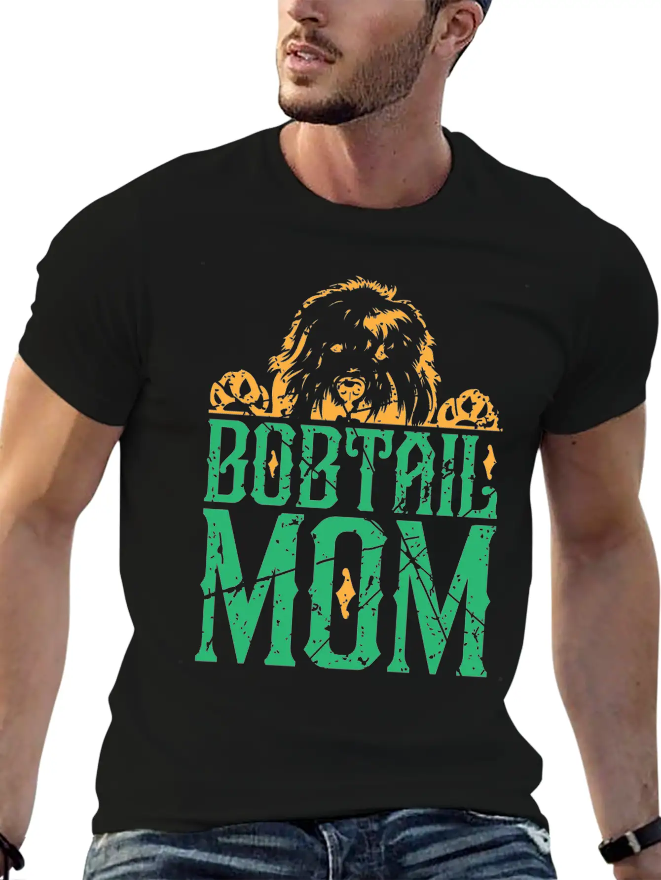 Bobtail Dogs Dogs Mother Gift Unisex Casual T-Shirt – Clean Design For Daily Comfort