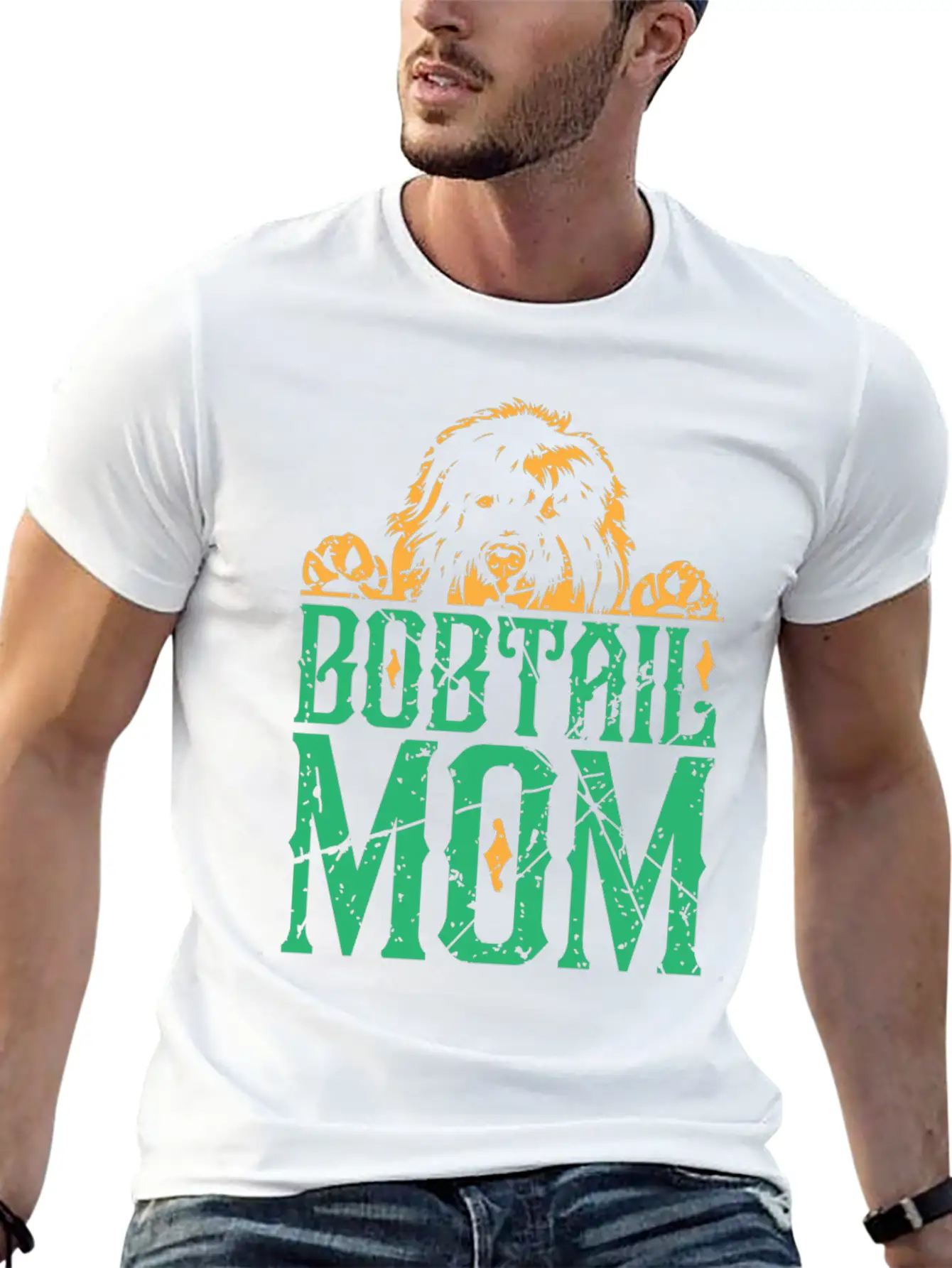 Bobtail Dogs Dogs Mother Gift Unisex Casual T-Shirt – Clean Design For Daily Comfort