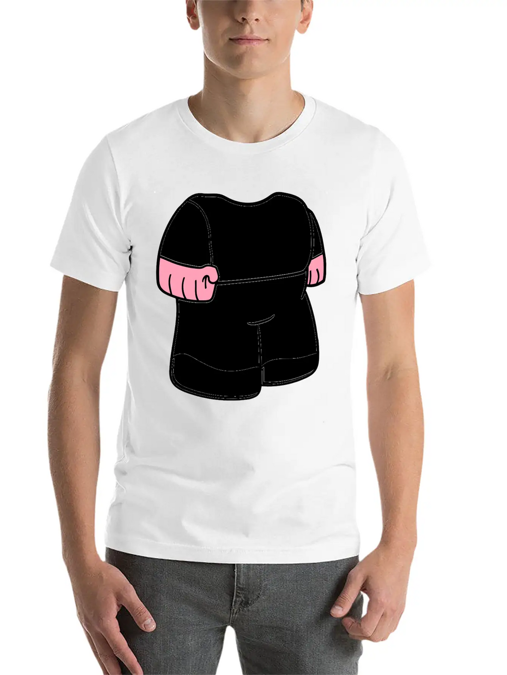 Body Dwarf Small Mini Face Head Funny Cartoon Cart Essential Cotton Tee For Daily Outfits – Unisex Style