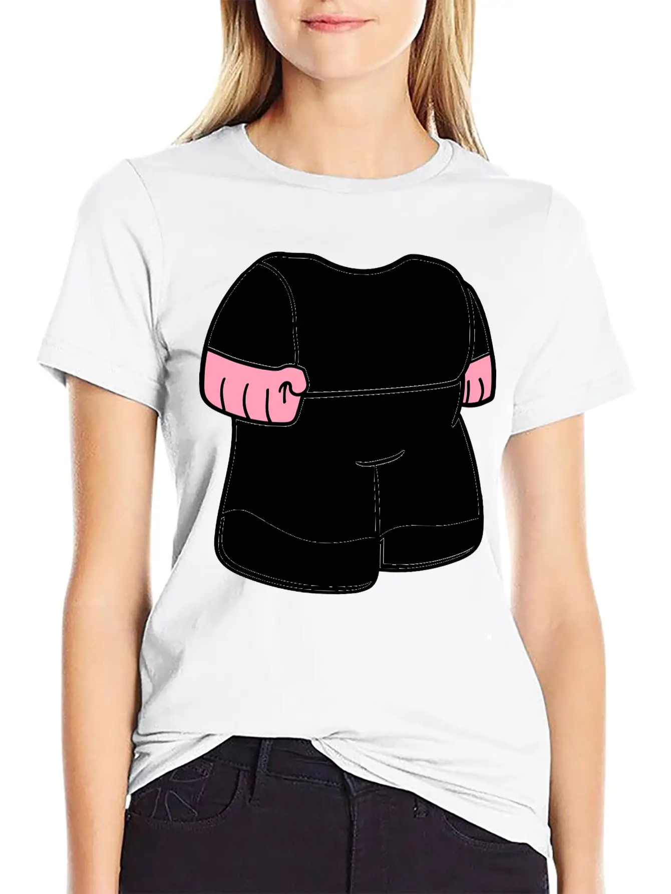 Body Dwarf Small Mini Face Head Funny Cartoon Cart Essential Cotton Tee For Daily Outfits – Unisex Style