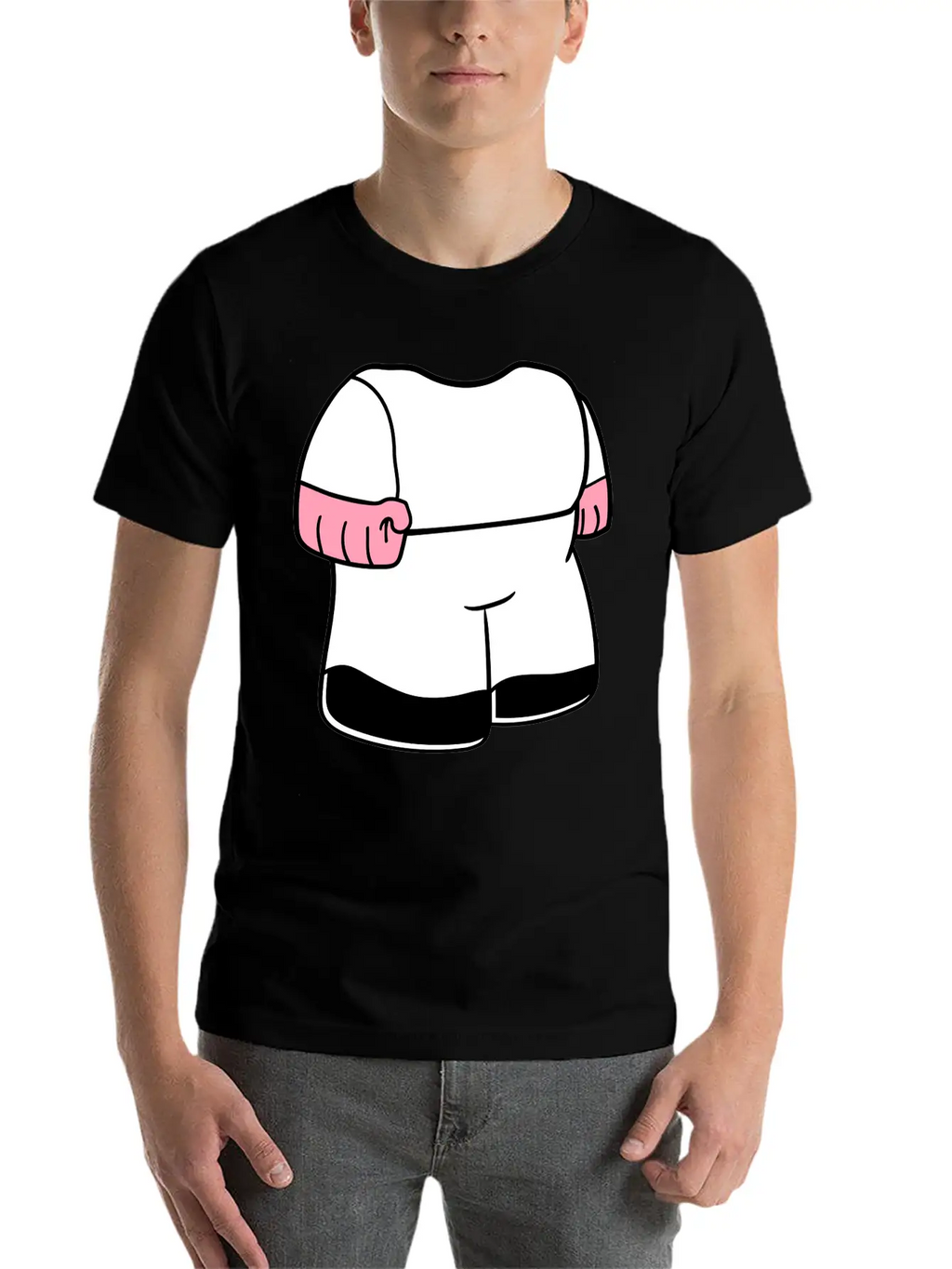 Body Dwarf Small Mini Face Head Funny Cartoon Cart Essential Cotton Tee For Daily Outfits – Unisex Style