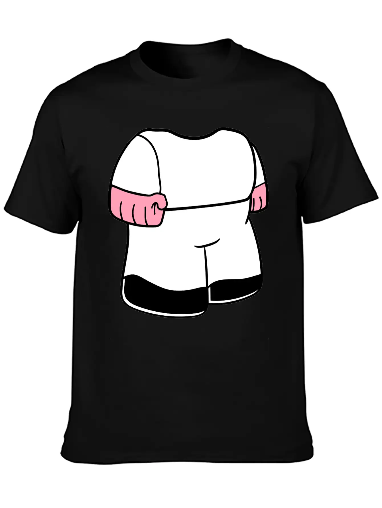 Body Dwarf Small Mini Face Head Funny Cartoon Cart Essential Cotton Tee For Daily Outfits – Unisex Style