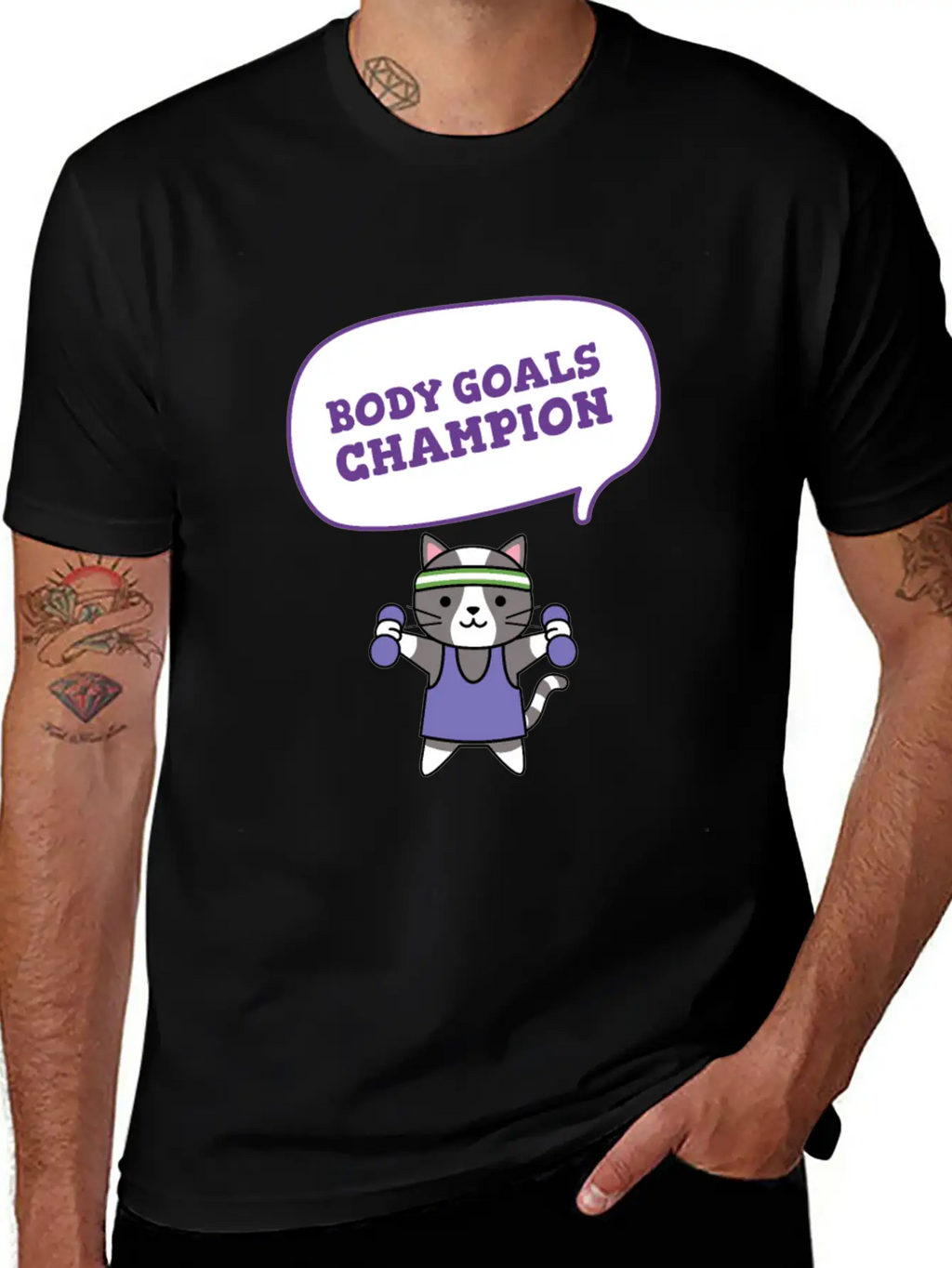 Body Goals Champion Relaxed Everyday Tee – Lightweight And Durable Cotton