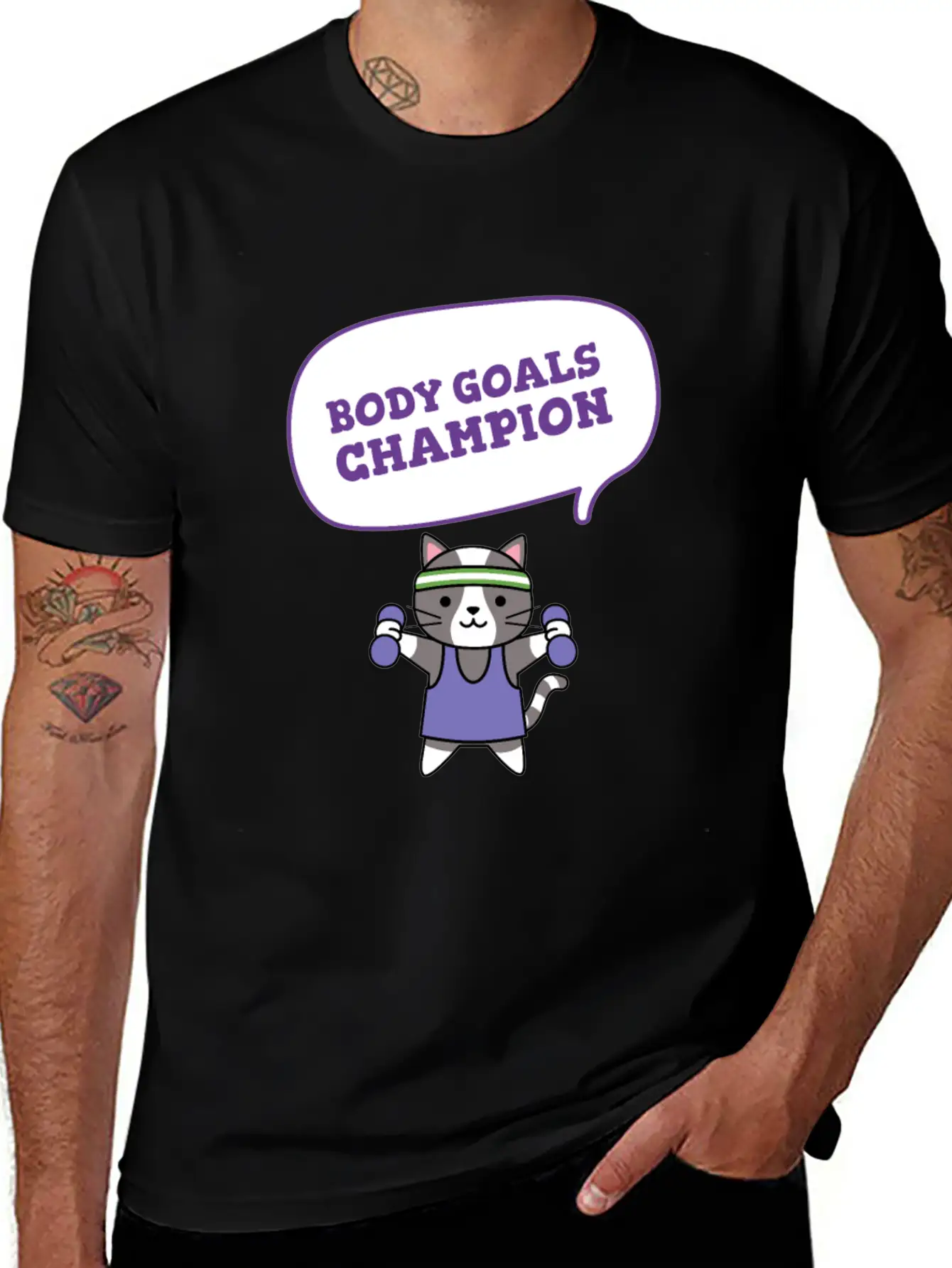 Body Goals Champion Relaxed Everyday Tee – Lightweight And Durable Cotton