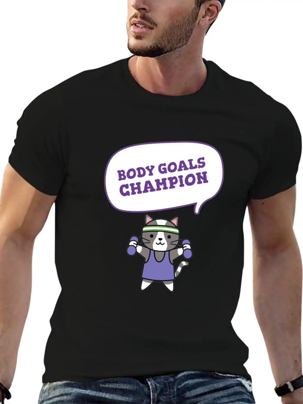 Body Goals Champion Relaxed Everyday Tee – Lightweight And Durable Cotton