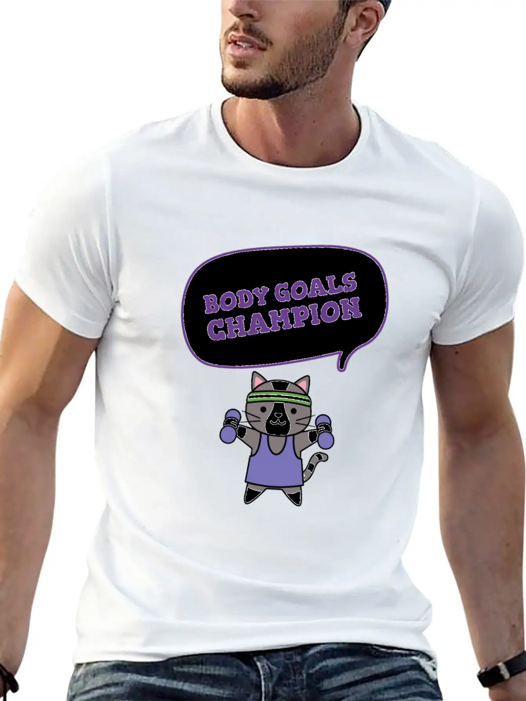 Body Goals Champion Relaxed Everyday Tee – Lightweight And Durable Cotton