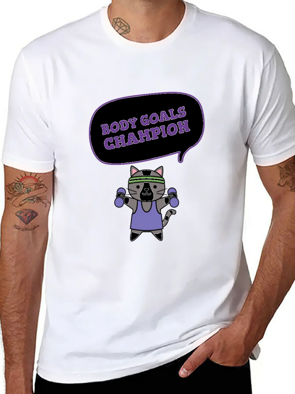 Body Goals Champion Relaxed Everyday Tee – Lightweight And Durable Cotton