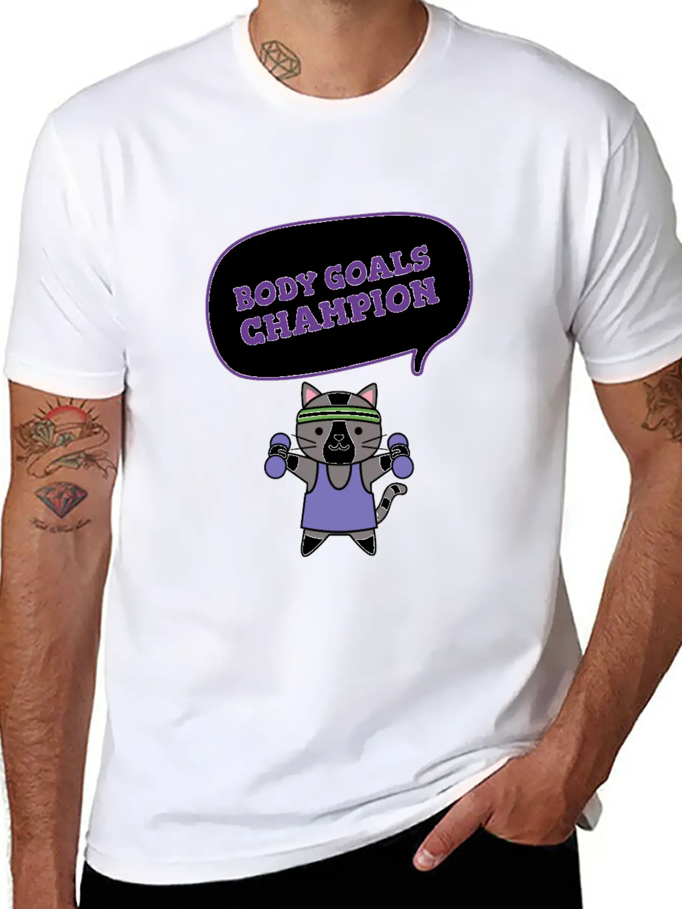 Body Goals Champion Relaxed Everyday Tee – Lightweight And Durable Cotton