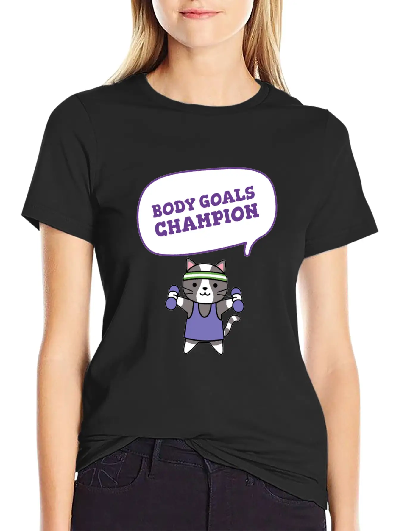 Body Goals Champion Relaxed Everyday Tee – Lightweight And Durable Cotton