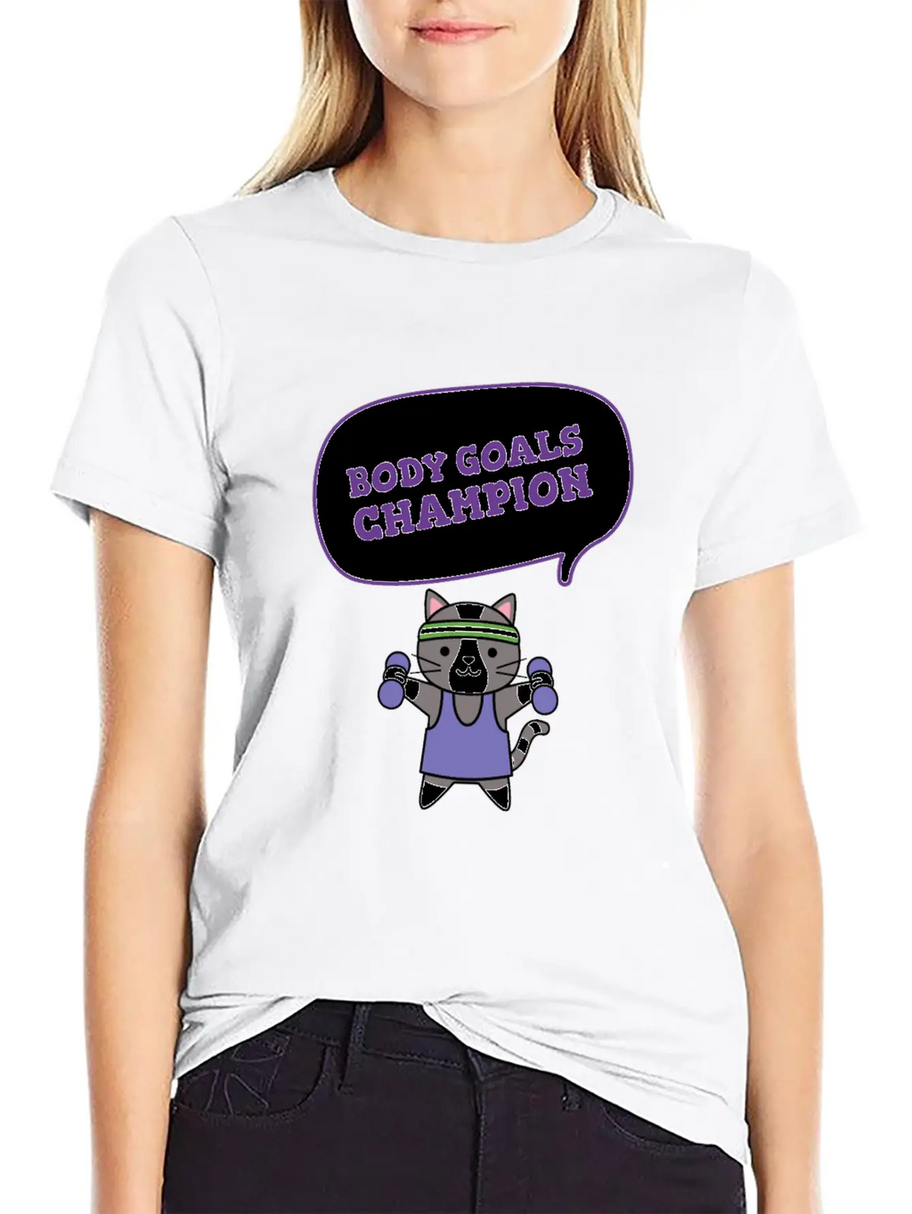 Body Goals Champion Relaxed Everyday Tee – Lightweight And Durable Cotton