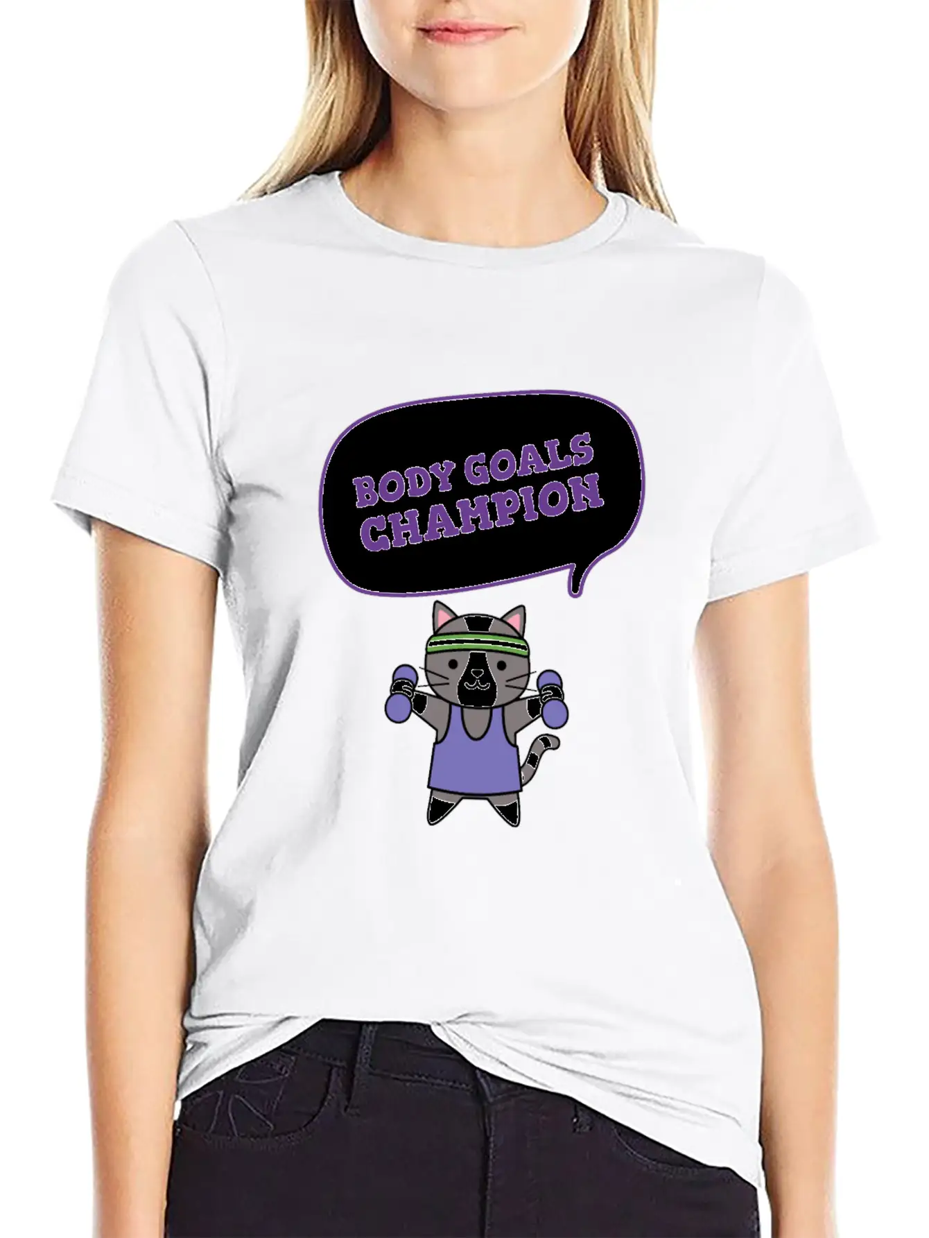 Body Goals Champion Relaxed Everyday Tee – Lightweight And Durable Cotton