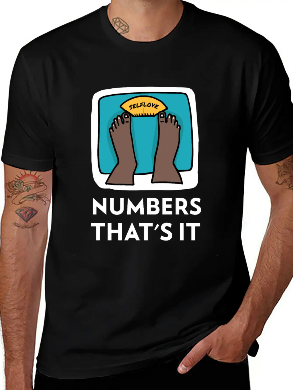 Body Weight Is Just A Number! Essential Cotton Tee For Daily Outfits – Unisex Style