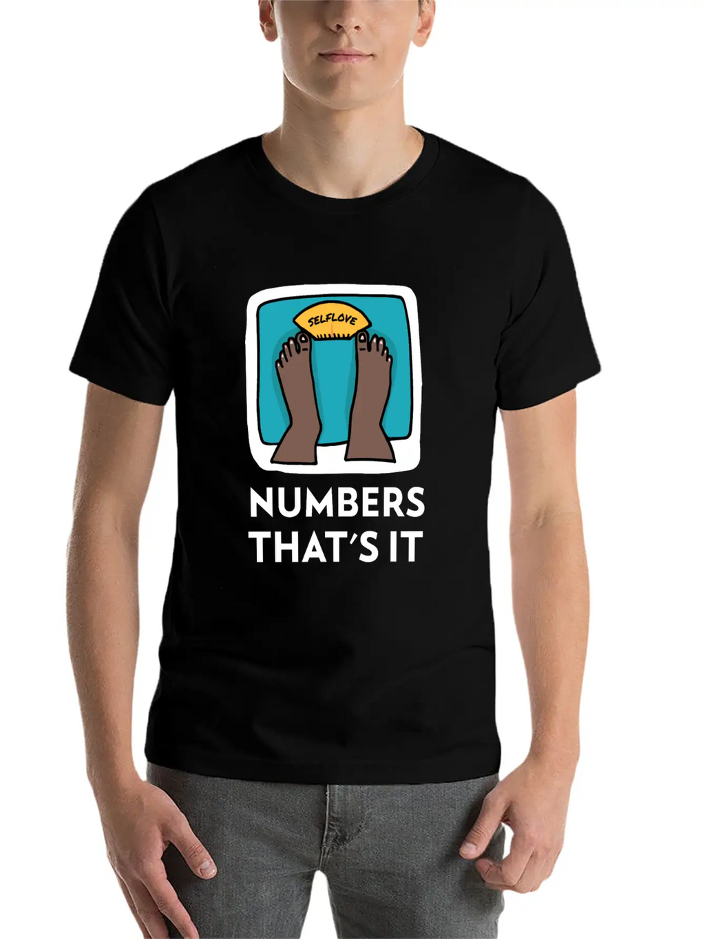 Body Weight Is Just A Number! Essential Cotton Tee For Daily Outfits – Unisex Style