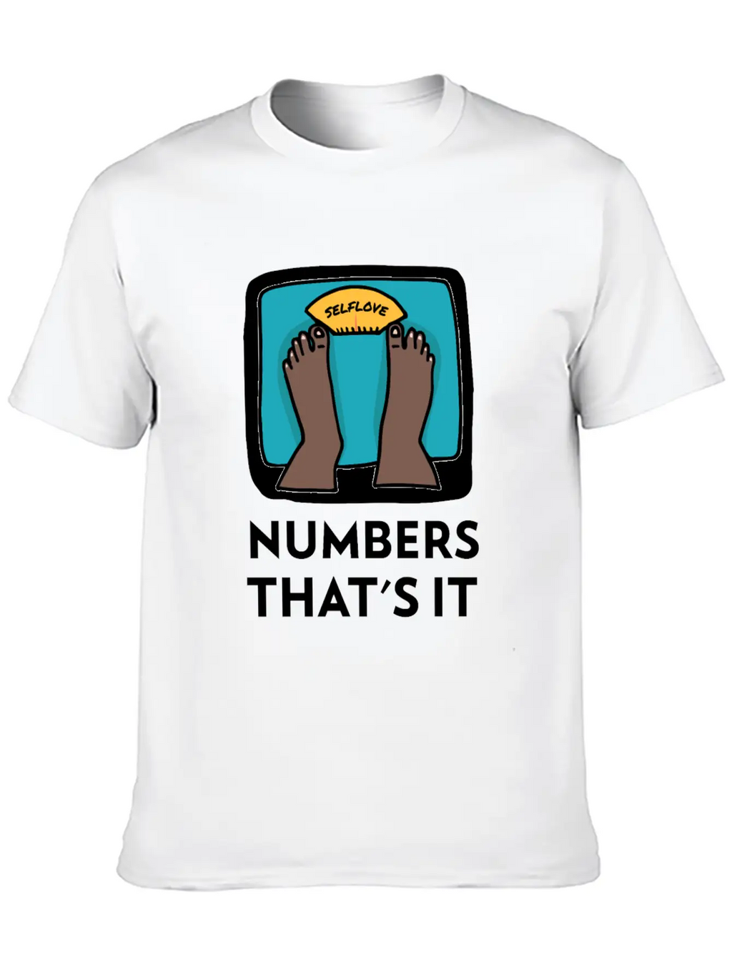 Body Weight Is Just A Number! Essential Cotton Tee For Daily Outfits – Unisex Style