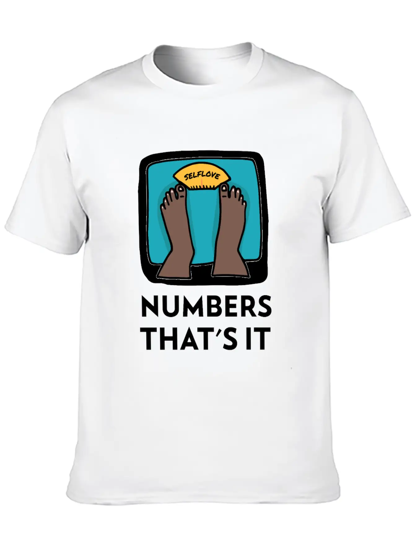Body Weight Is Just A Number! Essential Cotton Tee For Daily Outfits – Unisex Style