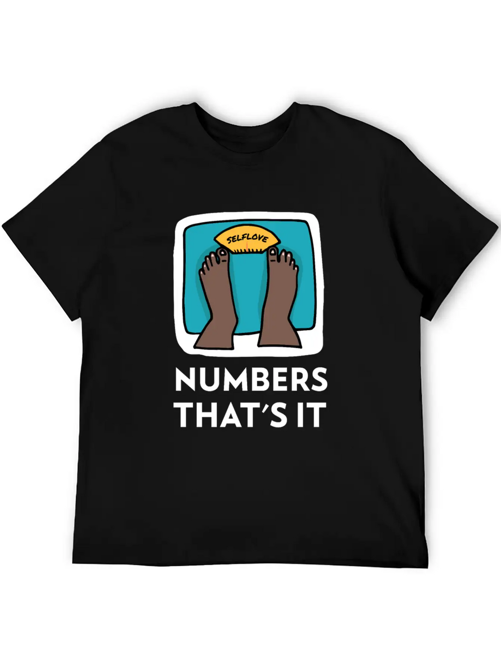 Body Weight Is Just A Number! Essential Cotton Tee For Daily Outfits – Unisex Style