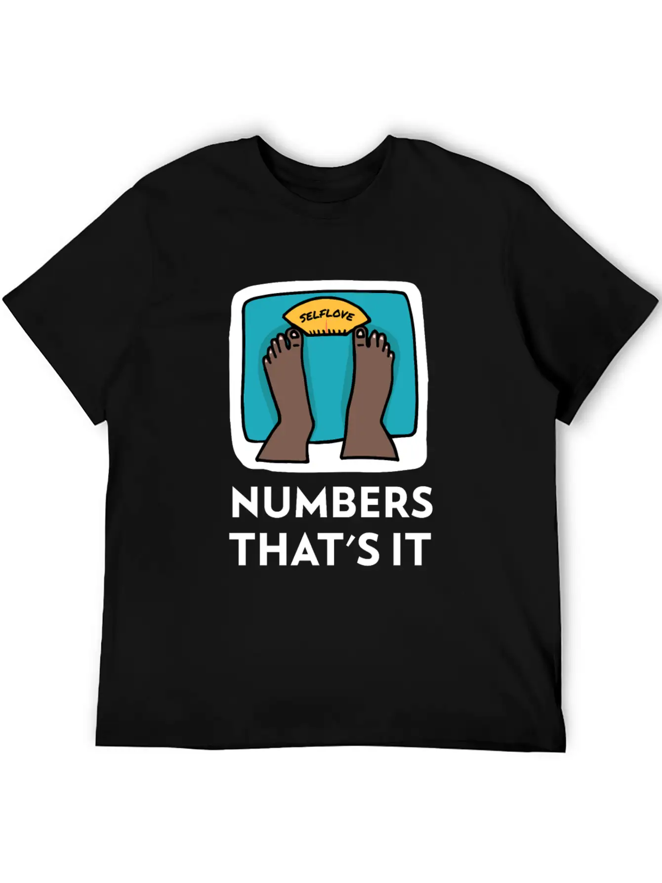 Body Weight Is Just A Number! Essential Cotton Tee For Daily Outfits – Unisex Style