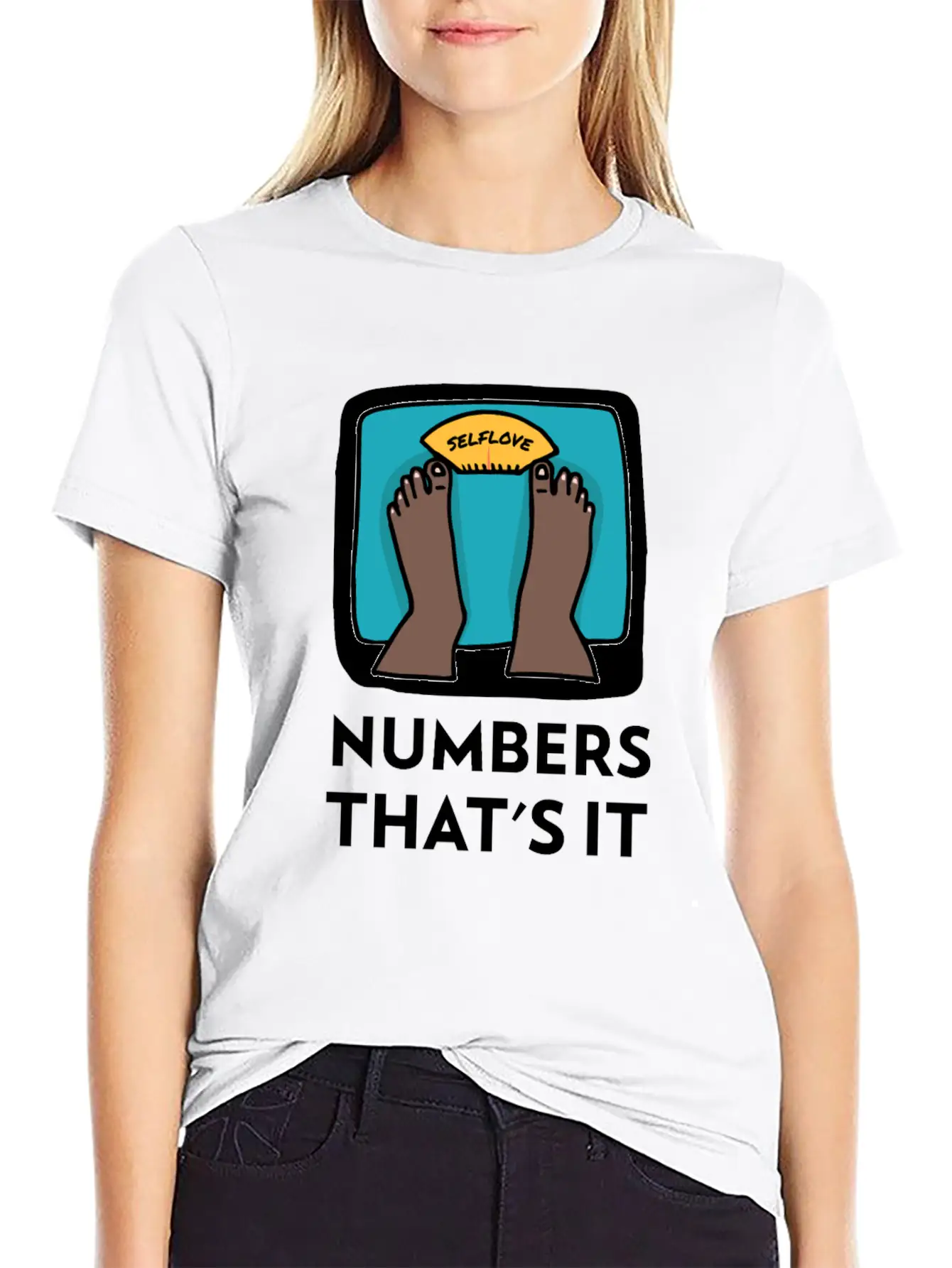 Body Weight Is Just A Number! Essential Cotton Tee For Daily Outfits – Unisex Style