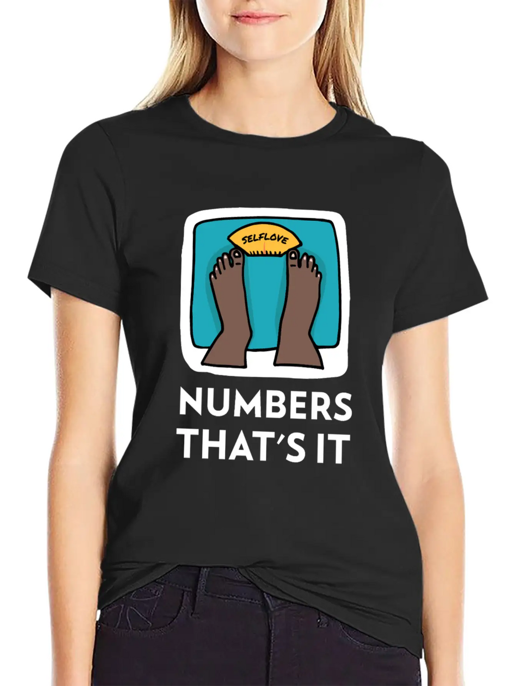 Body Weight Is Just A Number! Essential Cotton Tee For Daily Outfits – Unisex Style