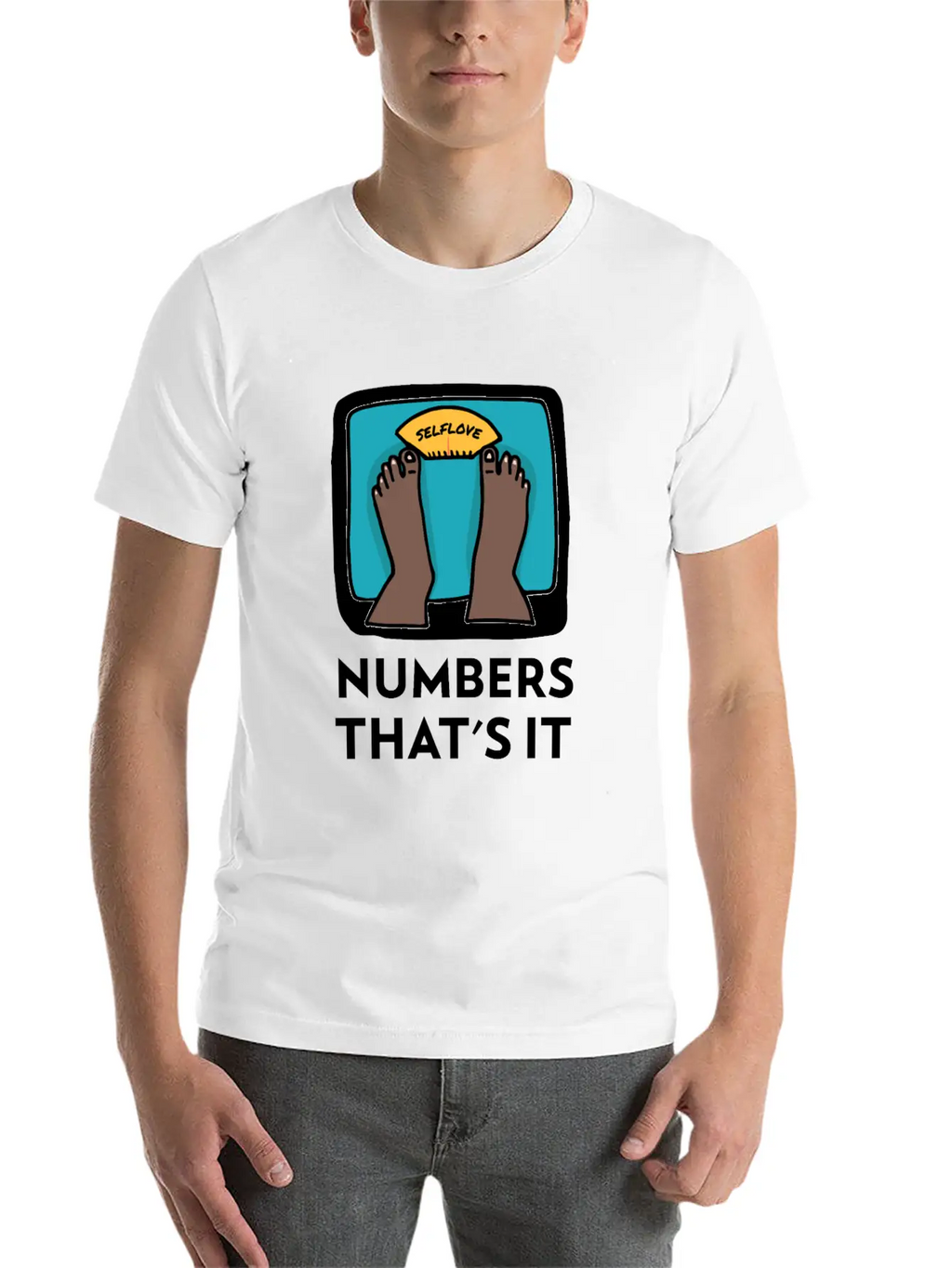 Body Weight Is Just A Number! Essential Cotton Tee For Daily Outfits – Unisex Style