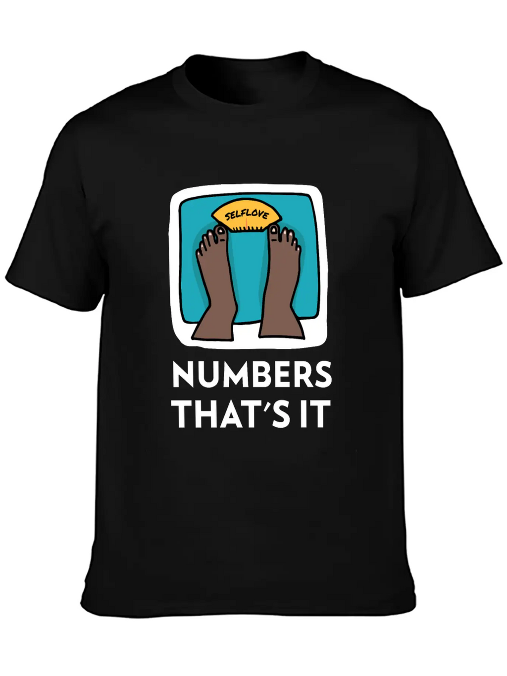 Body Weight Is Just A Number! Essential Cotton Tee For Daily Outfits – Unisex Style