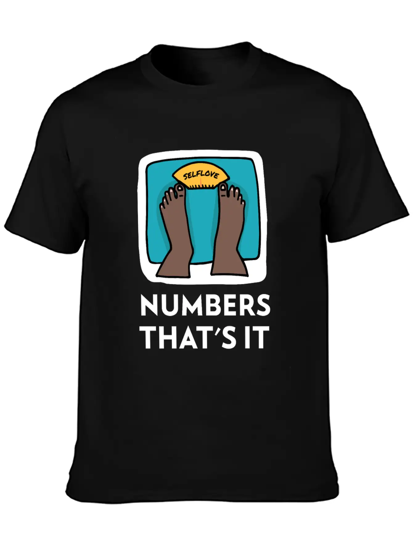 Body Weight Is Just A Number! Essential Cotton Tee For Daily Outfits – Unisex Style