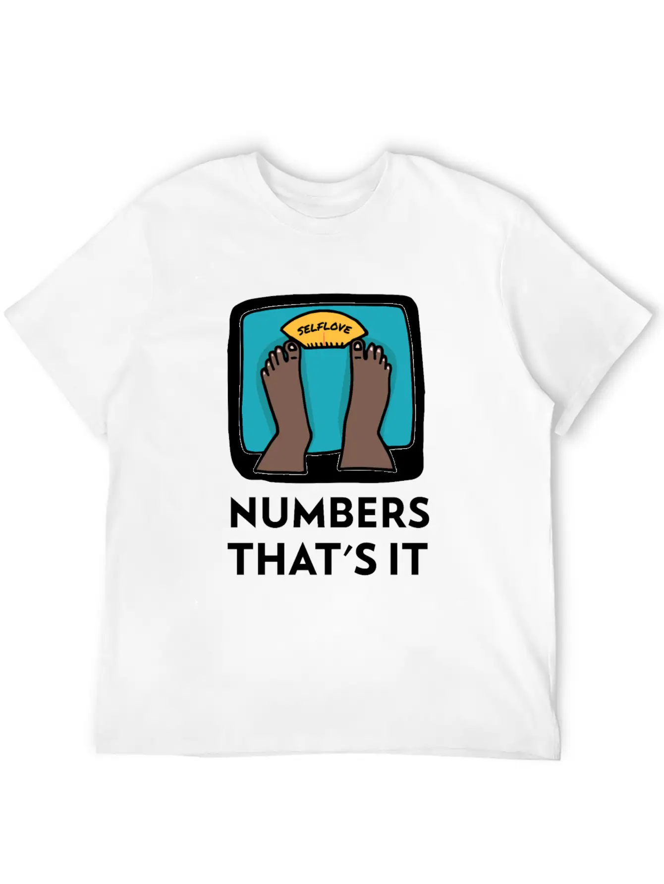 Body Weight Is Just A Number! Essential Cotton Tee For Daily Outfits – Unisex Style